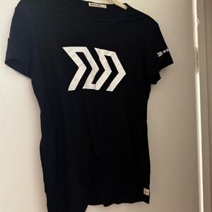 Black T-Shirt with White Logo